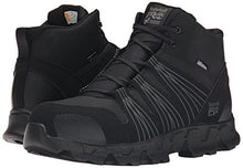 Load image into Gallery viewer, Timberland PRO Men's Powertrain Mid Alloy Toe ESD Industrial Hiking Boot, Black Synthetic, 12 M US
