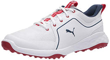 Load image into Gallery viewer, Puma Men's Grip Fusion Sport 2.0 Golf Shoe, Puma White-Dark Denim, 13

