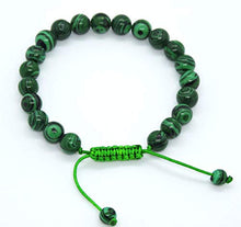 Load image into Gallery viewer, Hands Of Tibet Pressed Malachite Wrist mala Yoga Healing Beads Bracelet for Meditation (Plain)
