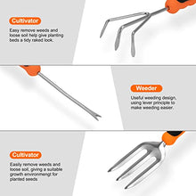 Load image into Gallery viewer, CHRYZTAL Garden Tool Set, Stainless Steel Heavy Duty Gardening Tool Set, with Non-Slip Rubber Grip, Storage Tote Bag, Outdoor Hand Tools, Ideal Garden Tool Kit Gifts for Women and Men

