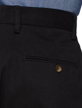 Load image into Gallery viewer, Amazon Essentials Men's Classic-Fit Wrinkle-Resistant Flat-Front Chino Pant, True Black, 34W x 34L

