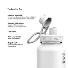 Load image into Gallery viewer, Takeya Actives Insulated Stainless Steel Water Bottle with Spout Lid, 18 oz, Teal
