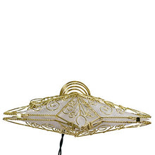 Load image into Gallery viewer, Kurt Adler 10 Light 8.5-Inch Gold Reflector Star Treetop
