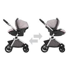 Load image into Gallery viewer, Evenflo Pivot Modular Travel System, Lightweight Baby Stroller, Sleek &amp; Versatile, Easy Infant Car Seat Transfer, Oversized Storage Basket, Blanket Boot, Travel Stroller, 3-Panel Canopy, Sandstone Tan
