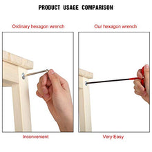 Load image into Gallery viewer, 10 Pieces T-handle Hex Key Set T-key Allen Wrench Kit Sizes 3/32, 7/64, 1/8, 9/64, 5/32, 3/16, 7/32, 1/4, 5/16, 3/8 Inches
