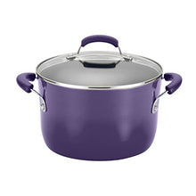 Load image into Gallery viewer, Rachael Ray Brights Nonstick Cookware Pots and Pans Set, 10 Piece, Purple Gradient

