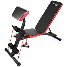Load image into Gallery viewer, TUSY Adjustable Weight Bench for Full Body Workout Multi-Purpose Utility Weight Bench Flat Bench Press for Home and Gym

