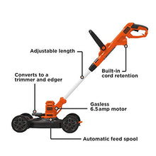 Load image into Gallery viewer, BLACK+DECKER 3-in-1 Corded Lawn Mower, String Trimmer &amp; Edger, 12-Inch (BESTA512CM)
