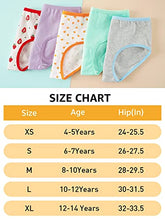 Load image into Gallery viewer, INNERSY Girls Underwear Cotton Training Shorts Comfortable Breathable Panties 5 Pack (10-12 Years, 5B Strawberry/Orange/Colors Prints)
