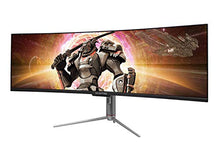 Load image into Gallery viewer, Sceptre Curved 49 inch (5120x1440) Dual QHD 32:9 Gaming Monitor up to 120Hz DisplayPort HDMI Build-in Speakers, Gunmetal Black 2021 (C505B-QSN168)
