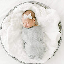 Load image into Gallery viewer, First Landings Baby Wrap | Set of 3 Premium Knit Wraps | Newborn Photography Props for Boy or Girl Photoshoot | Unisex Newborn Receiving Blankets or Baby Swaddle Wrap
