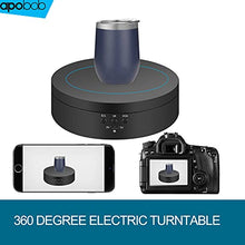 Load image into Gallery viewer, Apobob 6.6 LbS Motorized Rotating Display Stand, Display Turntable Stand Work with Battery/USB Power Supply, 360 Degree Electric Rotating Turntable for Photography Products, Shoes, Jewelry, 3D Models
