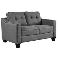 Load image into Gallery viewer, Harper &amp; Bright Designs 3 Pieces Living Room Sets, Couch Set for Living Room with Sofa Loveseat and Armchair (Nail Trim - Grey)
