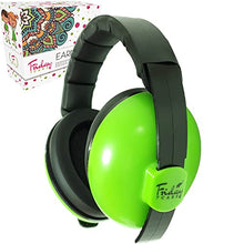 Load image into Gallery viewer, Baby Ear Protection (0-2+ Years) - Comfortable and Adjustable Noise Cancelling Baby Ear Muffs for Infants &amp; Newborns | Baby Headphones Noise Reduction for Airplanes Fireworks Concert, Green
