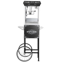 Load image into Gallery viewer, 6127 Great Northern Popcorn Black GNP-800 All-Star Popcorn Popper Machine &amp; Cart, 8oz
