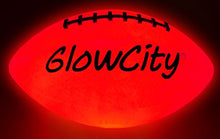 Load image into Gallery viewer, GlowCity Light Up Football-Official Size-High Bright LED Lights-Perfect Glow in The Dark Football-Extra Batteries Included
