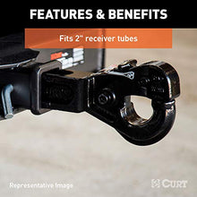 Load image into Gallery viewer, CURT 48004 Pintle Hook Hitch for 2-Inch Receiver, 20,000 lbs, Fits 2-1/2-Inch Lunette Ring
