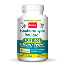 Load image into Gallery viewer, Jarrow Formulas Saccharomyces Boulardii + MOS, 5 Billion Organisms Per Serving, Probiotic + Prebiotic, Intestinal Tract Support, White, 180 Count
