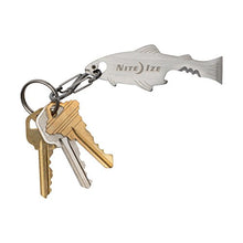 Load image into Gallery viewer, Nite Ize DoohicKey FishKey Key Tool Keychain Multi-Tool, Stainless, 1-Pack
