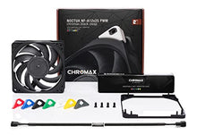 Load image into Gallery viewer, Noctua Bundle: 4X NF-A12x25 PWM chromax.Black.swap, Premium Quiet Fan, 4-Pin (120mm, Brown) + 2X NA-SFMA1, Fan Mounting Adaptors (4 Pieces, Black)
