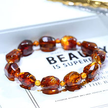 Load image into Gallery viewer, Baltic amber bracelet, 100% natural Baltic certified amber jewelry, promotes immune system, sleep, arthritis, migraine pain relief-MERPOCCLI
