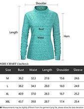 Load image into Gallery viewer, Fulbelle Winter Workout Clothes for Women, Women's Fleece Long Sleeve Thumbhole Athletic Running Shirt Thermal Mock Neck Tight Workout Tops Jogging Walking Loungewear Outfits Red M
