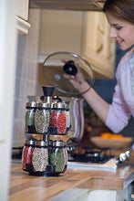 Load image into Gallery viewer, Spice Rack Organizer for Cabinet - Seasoning, Herb and Spice Organizer with 12 Jars and Labels - Spinning Spice Rack - Compact Seasoning Organizer to Fit Cabinets or Countertops (Spices not Included)
