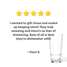 Load image into Gallery viewer, TOSSWARE RESERVE 20oz Stacking Cooler, SET OF 4, Premium Quality, Tritan Dishwasher Safe &amp; Heat Resistant Unbreakable Plastic Beer Glasses, Clear
