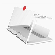 Load image into Gallery viewer, 12"Screen Magnifier Cell Phone 3D HD Movie Video Amplifier with Foldable Holder Stand for iPhone X/8/8 Plus/7/7 Plus/6/6s/6 Plus/6s Plus and All other Smart Phones.A Smart Gift For Family
