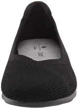 Load image into Gallery viewer, Clarks womens Carly Wish Ballet Flat, Black Knit, 7 Wide US
