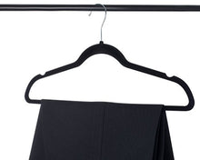 Load image into Gallery viewer, Home-it Premium Velvet Hangers Heavy Duty Clothes Hook Swivel 360-Ultra Thin, (50 Pack)
