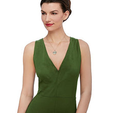 Load image into Gallery viewer, Ross-Simons Green Jade"Good Luck" Butterfly Pendant Necklace in 18kt Gold Over Sterling
