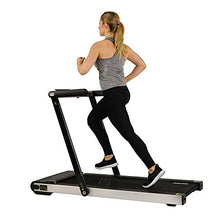 Load image into Gallery viewer, Sunny Health &amp; Fitness ASUNA Space Saving Treadmill, Motorized with Low Profile, Speakers &amp; Slim Folding - 8730,Black
