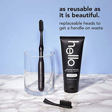 Load image into Gallery viewer, hello Manual Adult Toothbrush With Reusable Charcoal Modern Aluminum Handle &amp; 4 Soft Replacement Heads, Bpa-free, 4 count
