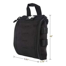 Load image into Gallery viewer, WYNEX First Aid EMT Bags, Tactical IFAK Medical Molle Pouch Military Utility Med Emergency EDC Pouches Outdoor Survival Kit Suit for Tactical Waist Belt Pack 1000 Nylon
