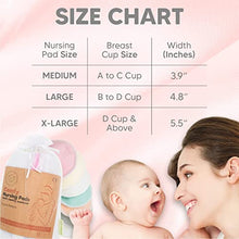 Load image into Gallery viewer, Pregnancy Belly Support Band, Maternity Belt And Organic Bamboo Nursing Breast Pads Bundle - Pelvic Support Belt (Classic Ivory, One Size) - 14 Washable Pads + Wash Bag (Pastel Touch, Large 4.8")
