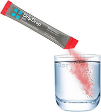 Load image into Gallery viewer, DripDrop ORS – Patented Electrolyte Powder for Dehydration Relief Fast - For Workout, Hangover, Illness, Sweating &amp; Travel Recovery - Watermelon, Berry, Lemon Variety Pack - 32 Servings (11.29 oz)

