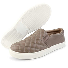 Load image into Gallery viewer, NCCB Womens Sneakers Slip On Casual Sneakers for Womens Nonslip Comfort Lightweight Flats Shoes Brown Size 7.5

