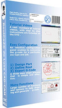Load image into Gallery viewer, CAD-CAM CNC Mill Software for Mach 3-4, Linux CNC, EMC2, Fanuc, CNC 3040. Design your part and generate the g-code with a single easy to use software, plus many tutorial training videos included.
