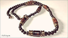 Load image into Gallery viewer, Men Long Necklace - Real Gemstone Necklace men neckless men's necklace Handmade
