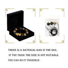 Load image into Gallery viewer, Chinese Feng Shui Bracelet 12 mm Feng Shui Black Obsidian Wealth Bracelet Elastic Wealth Bracelet with Pi Xiu Pi Yao for Attracting Good Luck and Wealth（J 12mm）
