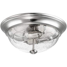 Load image into Gallery viewer, Prominence Home Madalyn 13" Brushed Nickel Flush Mount Seeded Glass Bowl Indoor Light
