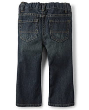 Load image into Gallery viewer, The Children's Place Baby Boys and Toddler Boys Basic Bootcut Jeans, Dry Indigo, 6-9 MONTHS
