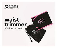 Load image into Gallery viewer, Sweet Sweat Waist Trimmer - Black/Pink (Medium) | Premium Waist Trainer Sauna Belt for Men &amp; Women

