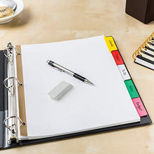 Load image into Gallery viewer, Avery 5-Tab Binder Dividers, Write &amp; Erase Multicolor Big Tabs, 6 Sets (23076)

