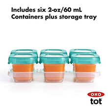 Load image into Gallery viewer, OXO Tot Baby Blocks Food Storage Containers, Teal, 2 Ounce
