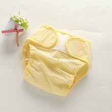 Load image into Gallery viewer, ACHICOO Ice Silk Mesh Baby Diaper Cool Breathable Summer Stretch Diaper Cover Yellow M
