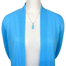 Load image into Gallery viewer, Sterling Silver Genuine Turquoise Necklace &amp; Earrings Matching Set (Choose Style) (Turquoise)
