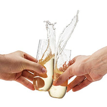 Load image into Gallery viewer, 48 Pack Stemless Plastic Champagne Flutes Disposable 9 Oz Clear Plastic Toasting Glasses Shatterproof Recyclable and BPA-Free
