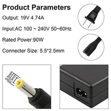 Load image into Gallery viewer, Adapter for Toshiba Satellite C875 C50 C55D C75D L50 L55D L75 L635 L645D L675 A205 A215 A305 A505 A665 U845T U845W PA3516U-1ACA PA5180U-1ACA PA3467U-1ACA PA3714U-1ACA PA3917U-1ACA PA3715U-1ACA Charger
